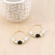 Perline rondelle in pasta polimerica Heishi 5x1 mm - Blue jean x45cm