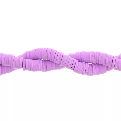 Perle rondelle in pasta polimerica Heishi 6x1 mm - Parma x45cm