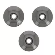 Perle rondelle di pietra imitazione Heishi 8x3 mm - Ematite x20