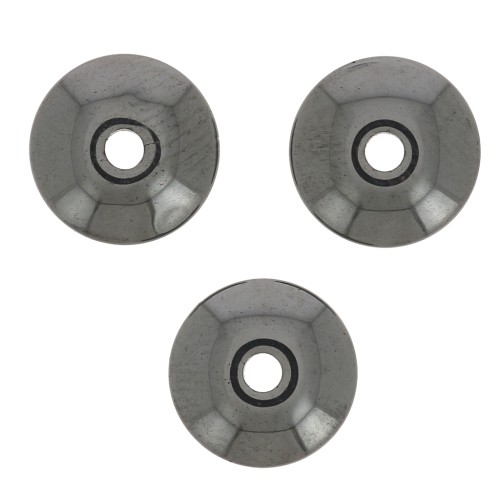 Perle rondelle di pietra imitazione Heishi 8x3 mm - Ematite x20