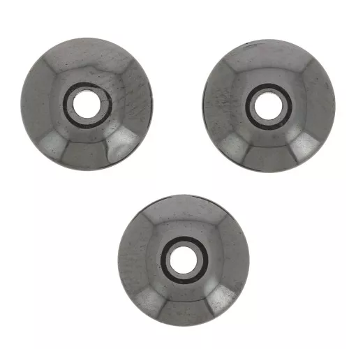 Perle rondelle di pietra imitazione Heishi 8x3 mm - Ematite x20