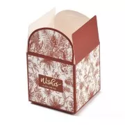 Scatola portagioie fai da te con nastro 7x7 cm - design floreale - Brick