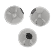 Perline rotonde da 4 mm - acciaio inox 304 x10