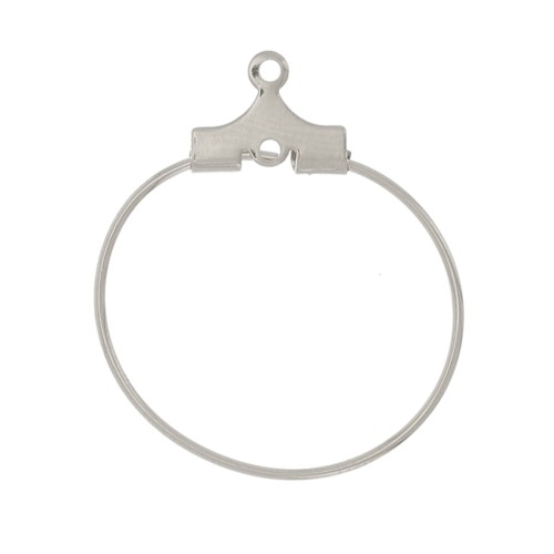 Orecchini A Perno Druzy Glitter Pietra Drusa 8 Mm - Acciaio Inox 316 L - Paio
