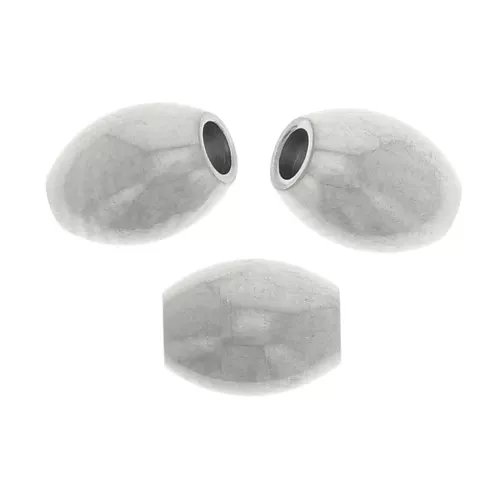 Perle di oliva 5x4 mm - Acciaio inox 304 x20