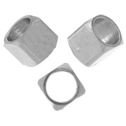 Perla cubica arrotondata da 2 mm - Acciaio inossidabile 304L x50
