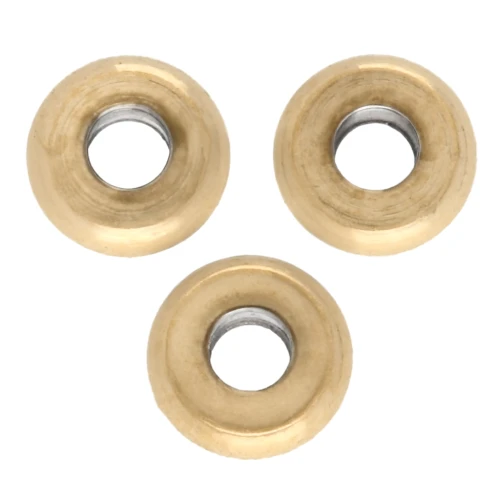 Perle Heishi - Disco piatto 4x1,5 mm - Acciaio inox 304 dorato x10