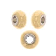 Perline a disco Heishi - Disco piatto 6x3 mm - Acciaio inox 304 dorato x10|raw }}