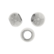 Perline tonde appiattite 3x2 mm - Acciaio inox 304 x20
