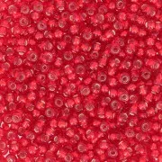 Perle di semi Preciosa 11/0 2 mm - Light Siam Silver Lined x20g