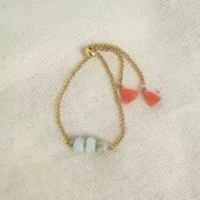 Bracciale regolabile 20cm per distanziatore - Jaseron - Acciaio inox 304 dorato x1