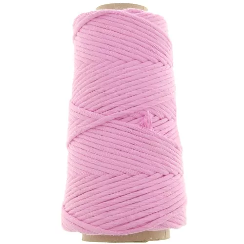 Bobina di cotone Supreme 3XL macramè pettinato - Rosa x75m