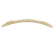 Distanziatore rettangolare curvo 37x7,5mm ornamentale placcato oro 3 micron x1