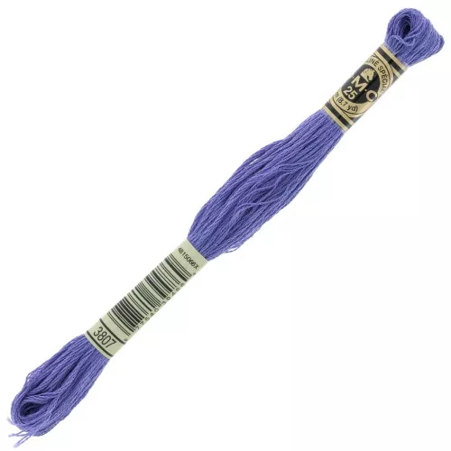 Filo per ricamo DMC Special 117 MC - Blu lavanda (3807) x8m