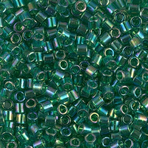 Miyuki Delica Duracoat 8/0 DBL0152 - Transparent Green AB x8g