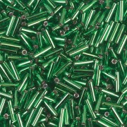 Bugles Miyuki mm. 6 BGL-016 - Green Silver lined x10g