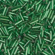 Bugles Miyuki mm. 6 BGL-016 - Green Silver lined x10g