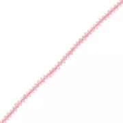 Perle rondelle sfaccettate 2x1 mm - Quarzo rosa x39cm