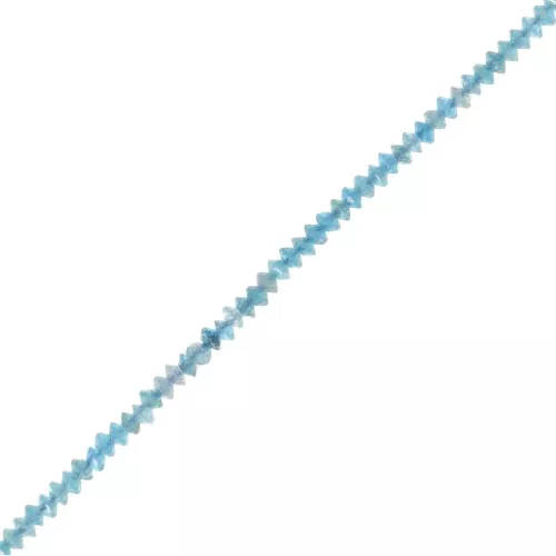 Perle rondelle sfaccettate 2x1 mm - Apatite x38cm