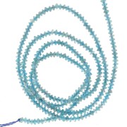 Perle rondelle sfaccettate 2x1 mm - Apatite x38cm