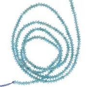 Perle rondelle sfaccettate 2x1 mm - Apatite x38cm