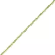 Perle rondelle sfaccettate 2x1 mm - Peridot x39cm