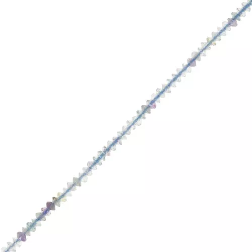 Perle rondelle sfaccettate 2x1 mm - Fluorite x39cm