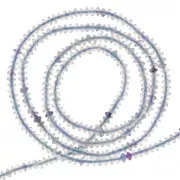 Perle rondelle sfaccettate 2x1 mm - Fluorite x39cm