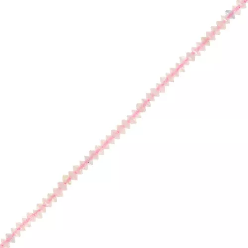 Perle rondelle sfaccettate 2x1 mm - Morganite x38cm