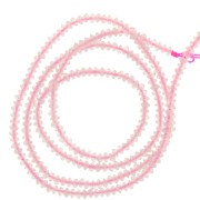 Perle rondelle sfaccettate 2x1 mm - Morganite x38cm