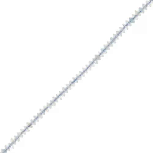 Perle rondelle sfaccettate 2x1 mm - Acquamarina x39cm