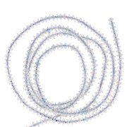 Perle rondelle sfaccettate 2x1 mm - Acquamarina x39cm