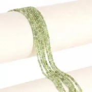 Perline sfaccettate rotonde 2mm - Granato verde x39cm