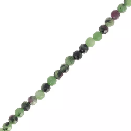 Perle rondelle sfaccettate da 3,5 mm - Zoisite Rubino x39cm