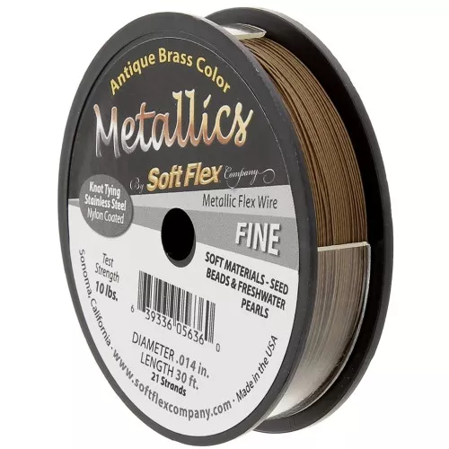 Cavetto 0,36 mm - Soft Flex Fine - Bronzo x9m