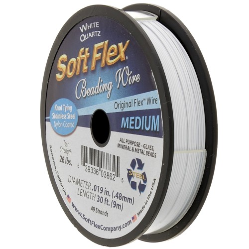Cavetto 49 fili 0,48 mm - Soft Flex Medium - Bianco x9m