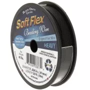 Cavetto 49 fili 0,61 mm - Soft Flex Heavy - Nero x9m