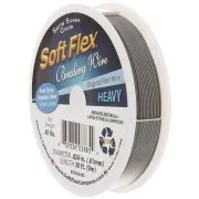Cavetto 49 fili 0,61 mm - Soft Flex Heavy - Argento satinato x9m