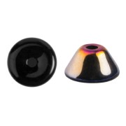 Perle di vetro Konos® di Puca® 4x2 mm - Jet Marea x10g