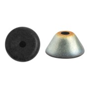 Perle di vetro Konos® di Puca® 4x2 mm - Jet Marea Mat x10g|raw }}