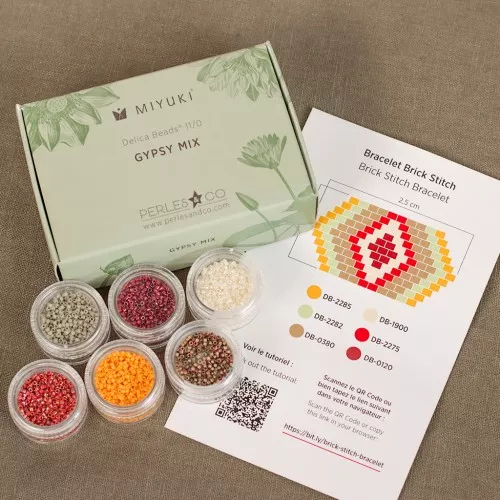 Kit di perline Miyuki By Perles&Co - Miyuki Delica 11/0 Gypsy Mix