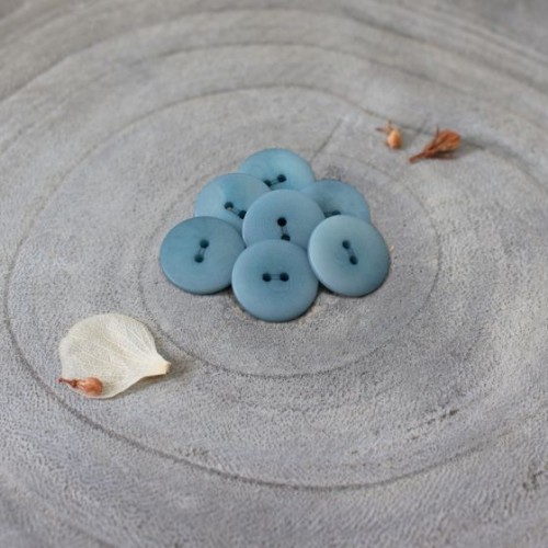 Bottone da cucito in avorio vegetale - Atelier Brunette - Palmo 15 mm - Storm x1