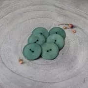 Bottone per cucire in avorio vegetale - Atelier Brunette - Palma 20 mm - Cactus x1