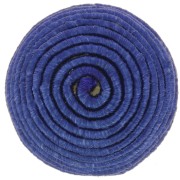 Cabochon rotondo ricoperto di filo di cotone 12,5 mm - Blu navy x1