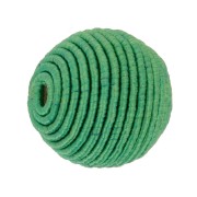 Perlina rivestita di filo di cotone 12 mm - Verde x1|raw }}