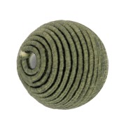 Perlina rivestita di filo di cotone 12 mm - Khaki x1|raw }}