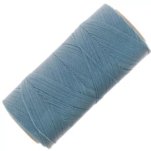 Filo cerato Linhasita per micro macramè 0.5mm Blu grigio (549) x335m