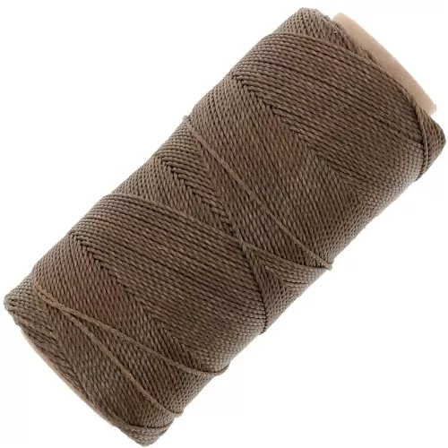 Filo cerato Linhasita per micro macramè 1 mm - Marrone seppia (389) x168m