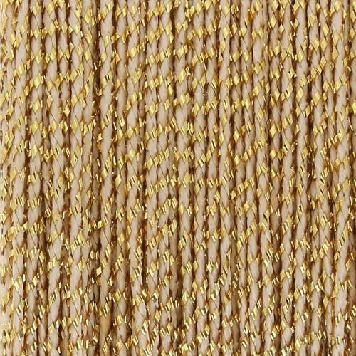 Bobina di filo Luxor italiano 0,5 mm - Beige - Oro x50m