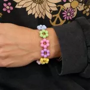 Assortimento di perline in resina opaca 15 mm - Multicolore pastello x20